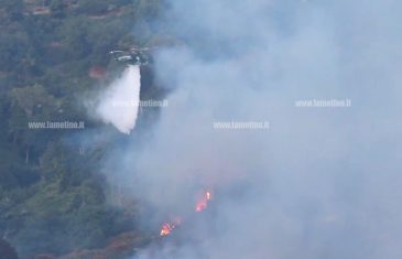 Lamezia: ancora incendi in zone montane, fiamme vicino abitazioni